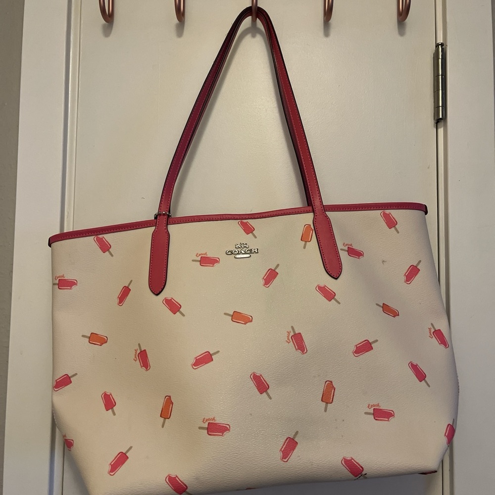 big coach bag with popsicles great for summer! never been used